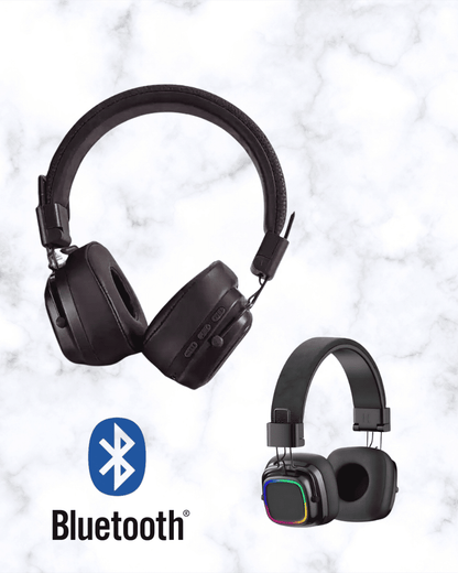 Bluetooth 5.3 Rainbow Işıklı Kulak Üstü Kablosuz Kulaklık Yeni Nesil