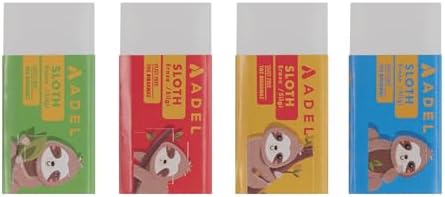 Sloth Silgi, PVC-Free, 30'lu Asorti