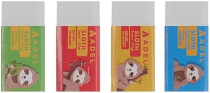 Sloth Silgi, PVC-Free, 30'lu Asorti