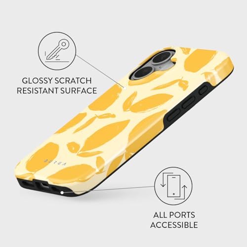 iPhone 16 için MagSafe ile Uyumlu Tough Kılıf, Lemon Tart