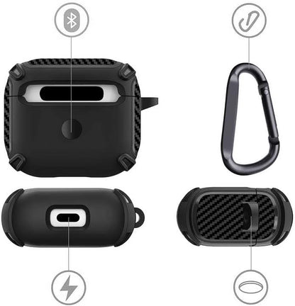 Airpods Pro/Pro 2 ve 3.Nesil Uyumlu Kulaklık Kılıfı - Dayanıklı Fundamental Toz ve Kirden Koruyan Kılıf (Lacivert, Airpods 3.Nesil)