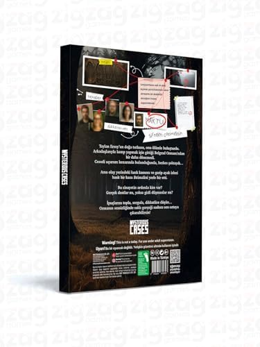 Cases Ormanda Cinayet, Seri Katil Dosyası, Dedektif Kutu Oyunu, Cinayet Gizemi Temalı, 16+ Yaş, 1-5 Oyuncu