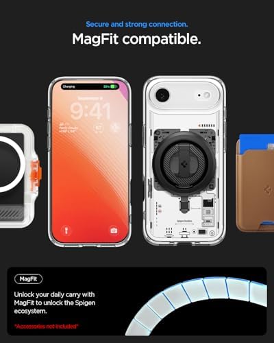 Air ile Uyumlu ince MagSafe Kılıf Ultra Hybrid Sararmaya Dayanıklı DuraClear™ Hava Kanalı Teknolojisi™ Askeri Sınıf Koruma MagFit Neo One Tasarım Kapak - ACS10059