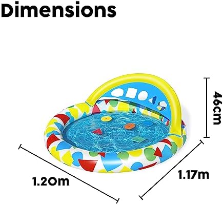 1.20m x 1.17m x 46cm Splash & Learn Çocuk Havuzu