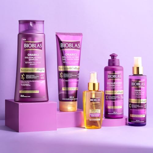 Kolajen & Keratin Onarıcı Dolgunlaştırıcı Saç Bakım Kremi 250 ml – İnce ve Yıpranmış Saçlar İçin Hacim, Kolay Tarama ve Parlaklık