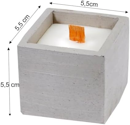 X-Perk Vanilya Kokulu Mum Beton bardak Mum 80 Gr Karışık