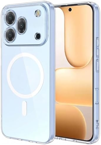 Honor 600 Pro 5G için Kılıf MagSafe Clear Sararmaz Şeffaf [Honor 600 Pro 5G ile Uyumlu Kılıf - Şeffaf]