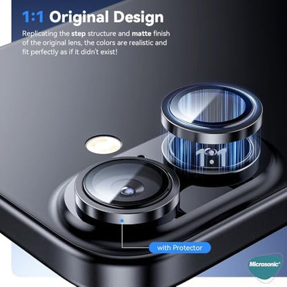 Honor 600 Pro 5G için Tekli Kamera Lens Koruma Camı Siyah