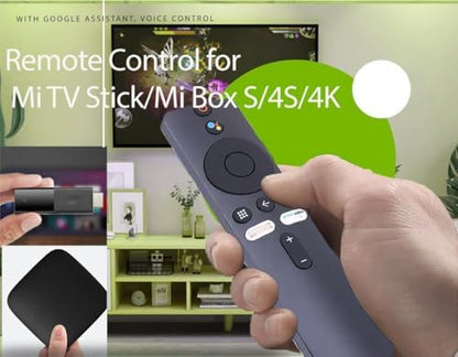 Şunlar için uygundur Mi TV Stick/MI Box 4S 4K için uzaktan kumanda Mi TV Stick için Bluetooth ve sesli kumandalı yedek uzaktan kumanda