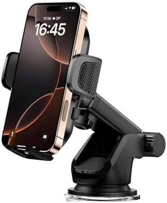 Otomatik Klipsli Araba Telefon Tutucu Cam Ve Torpido için Yüksek Kalite Yapışkan, Ayarlanabilir Yükseklik ve Yakınlık Ergonomik Tasarım