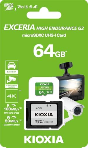 64GB Endurance G2 Micro SDXC V30 A1 4K 100MB/50MB/sn Hafıza Kartı - SD Adaptörlü (LMHE2G064GG2)