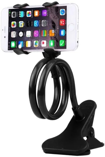 Telefon Tutucu 360 Derece Haraket Edebilen Kelepçeli Montaj, Esnek Kollu Telefon Tutucu, Yatak Odası Masaüstü Ofis Kütüphane Mutfak Kolay Kurulum Esnek ve Güçlü Çok Amaçlı Evrensel Telefon Tutucu