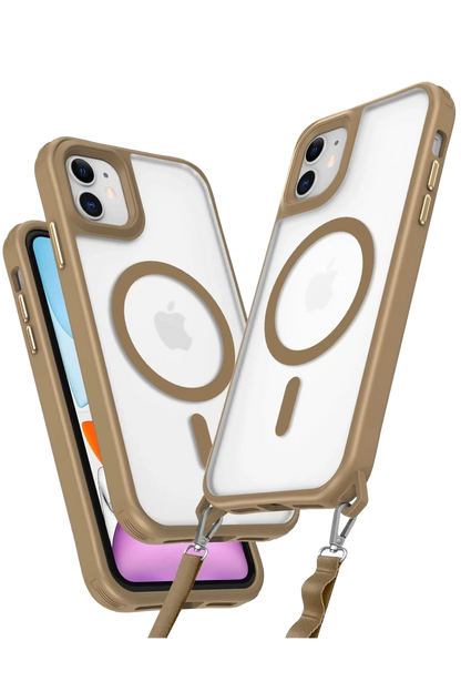 Apple iPhone 11 Kılıf Enka Magsafe Silikon Kılıf - Desert