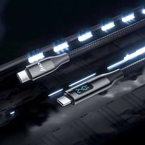 240W USB 3.1 Gen2 10Gbps E-Mark Çipli Led Display 4K 60Hz Görüntü ve Type-C Hızlı Şarj Kablosu 2 Metre