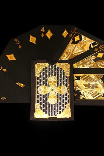 Gold Kurukafa iskambil Kağıdı Kaygan Plastik Su Geçirmez Oyun Kağıdı cin499