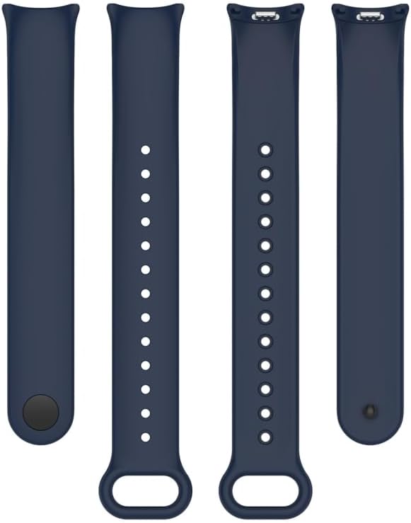 Xiaomi Mi Band 8 Mi Band 9 Mi Band 10 ile Uyumlu Silikon Kordon Kayış Metal Pimli