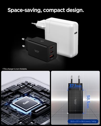 67W USB-C + USB-A 3 Port Hızlı Şarj Aleti PPS 3.0 Desteği Isı Düşüren GaN Pro Destekli Akım Korumalı Güç Adaptörü & & iPad & MacBook Type-C - ACH09458