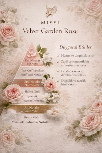 Garden Rose Kokulu Vegan Teneke Mum