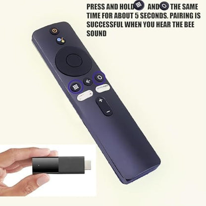 Şunlar için uygundur Mi TV Stick/MI Box 4S 4K için uzaktan kumanda Mi TV Stick için Bluetooth ve sesli kumandalı yedek uzaktan kumanda