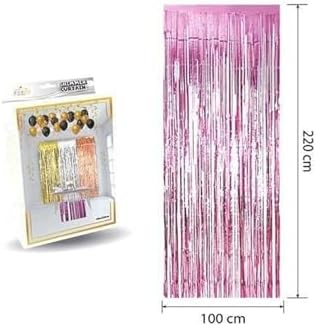 Lüks Kapı Perdesi Pembe 100 * 220 Cm M159
