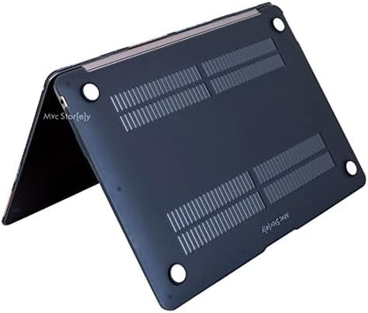 MacBook Air 13 Kılıfı A2337 M1 A2179 A1932 Uyumlu Özel Sanatsal Desenli Hard Case Sert Koruyucu Kapak Mat Yüzey Çizilmeye Dayanıklı Siyah