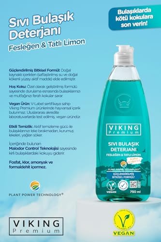 Premium Bulaşık Deterjanı Fesleğen & Limon 750 ml