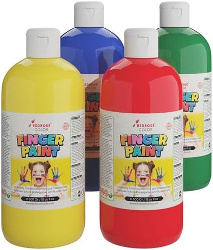 Ana Renkler Parmak Boyası 4'lü Set 4x500gr