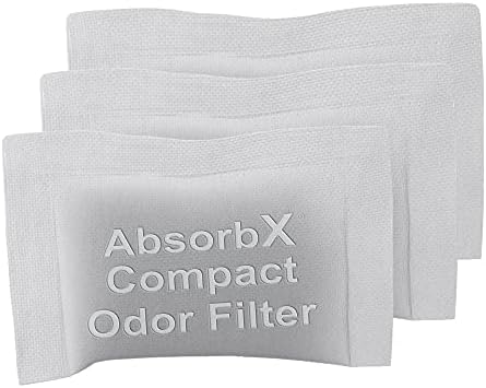 iTouchless 3'lü Paket AbsorbX, Kokuları Emer, Çöp Koku Giderici, Kompakt Filtreler, 4 Gal ve Daha Küçük Çöp Kovaları için