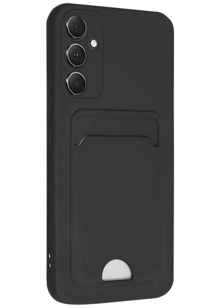 Samsung Galaxy A16 5G Kılıf Kelvin Kartvizitli Silikon - Siyah