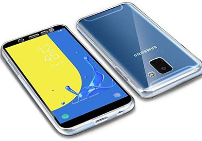 Galaxy J6 Kılıf 6 tarafı tam full koruma 360 Clear Soft Şeffaf