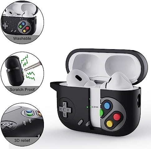 Airpods 3.Nesil ile uyumlu Kulaklık Kılıfı Yumuşak Soft Dokunuş Retro Görünümlü Nint-endo