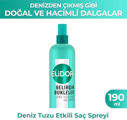 Belirgin Bukleler Deniz Tuzu Etkili Saç Spreyi 190 ml