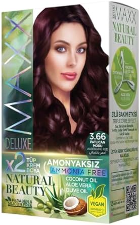 Natural Beauty Amonyaksız Set Saç Boyası 3.66 Patlıcan Moru