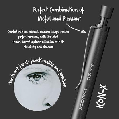 Office Icon-X Metal Versatil 0.5 Mm Mat Siyah