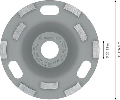 Professional Accessories 2608601763 Elmas Taşlama Diski Expert Açılı Taşlama Makinesi (Beton için, Taşlama Diski: 125, Delik Çapı: 22,23 mm, Beton Bileyici için Aksesuar)