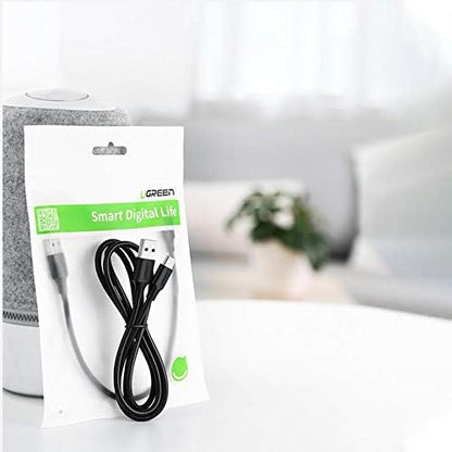 2.0 A USB-A & USB-C & Şarj ve Data Kablosu, 50 Santimetre, Siyah, 60115