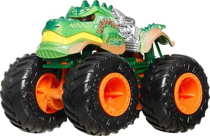 oyuncak arabalar ve Trucks, Köpek Balığı ve Dinozor çoklu paketi, 2 büyük tır, 1:64 ölçekli 2 Trucks ve 1:64 ölçekli 2 araç, JGD68