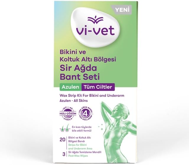 Bikini Ve Koltuk Altı Bölgesi Sir Ağda Bant Seti Azulen