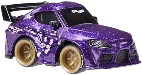 CarTuned JDM Seri 1 2022 GR Supra, Mor, Diecast Metal Oyuncak Araba, Figürü