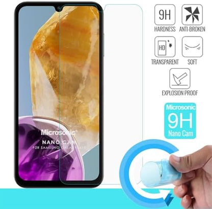 Galaxy M15 Nano Glass Cam Ekran Koruyucu [Galaxy M15 ile Uyumlu Ekran Koruyucu - Şeffaf]