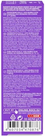 4-7 Yaş Florürsüz Diş Macunu Balon Sakızı Tadında