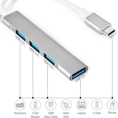 Type-c To USB Hub 4 Port Çoklayıcı Çoğaltıcı Adaptör