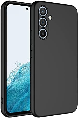 Galaxy A54 ile Uyumlu Kılıf Kadife iç Yüzeyli Silikon Galaxy A54 ile Uyumlu Z-Mara Lansman Vieri Kılıf Siyah