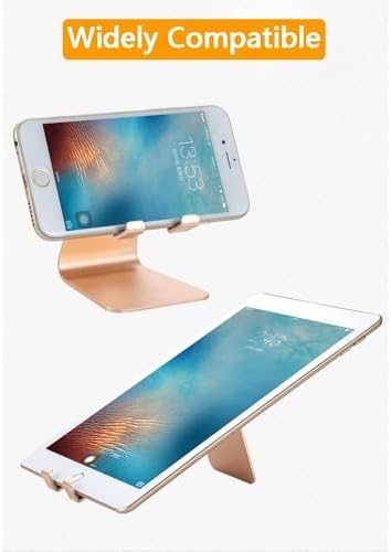 Joyzzz Cep Telefonu Standı, Tüm Cep Telefonları, Alüminyum Masaüstü Cep Telefonu Standı Tutucu, Tablet ile Uyumlu Cep Telefonu Tutucu