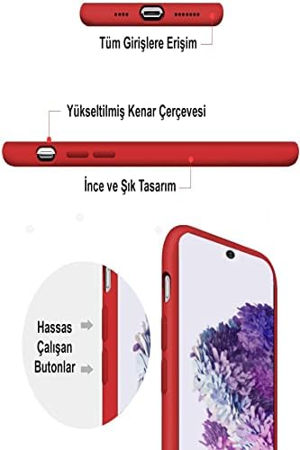 Galaxy A13 4G ile uyumlu Kapak İçi Kadife Kamera Korumalı Lansman Silikon Kılıf - Yeşil