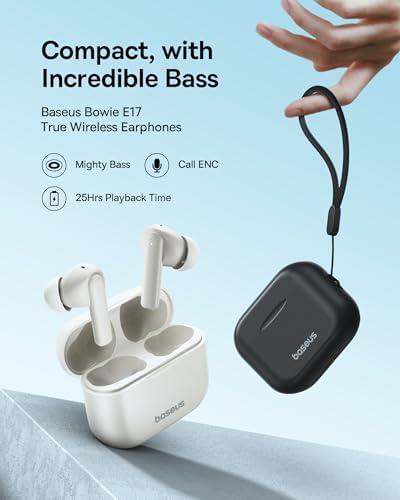 Bowie E17 True Kablosuz Bluetooth Kulaklık, Siyah