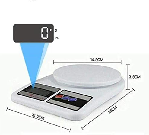 Mutfak Tartısı, Elektronik Hassas Mutfak Terazisi, Dijital Mutfak Tartısı, Mutfak Terazisi, 10 kg 1 gr Hassasiyet, Dara Özelliği, Sf-400