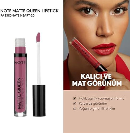 Lipstick 20 Passionate Kalıcı Likit Ruj, Mor