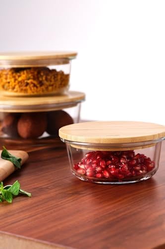 Naturel 400 ml Dikdörtgen Borosilikat Saklama Kabı