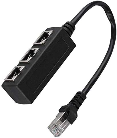 RJ45 Ethernet Splitter Adaptör 1 Erkek 3 Dişi LAN Çoklayıcı İnternet Paylaştırıcı CAT5 CAT6 Ağ Çoğaltıcı Router Modem PC Laptop Network Bağlantı Çevirici | ZR1225